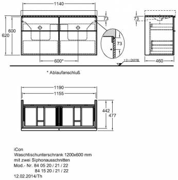 Тумба под раковину KERAMAG Icon 841522000. Фото